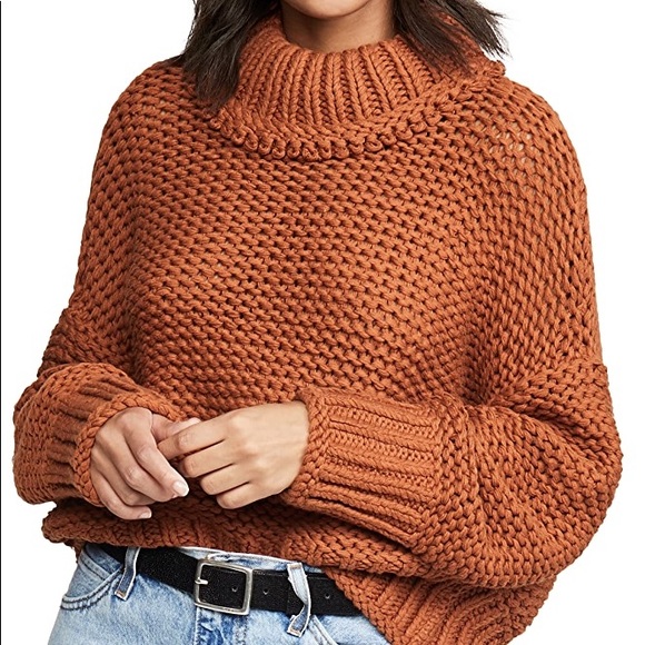 Free People Sweaters | Nwt Free People My Only Sunshine Orange Sweater Xs | Color: Orange | Size: Xs | Gatorchomp08's Closet